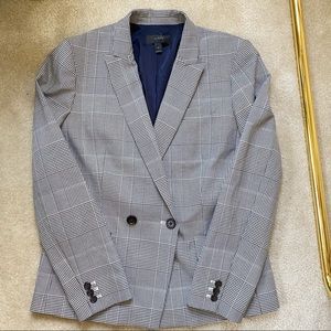 Jcrew Double Breasted Dover Glen Plaid Blazer